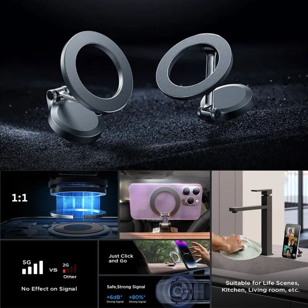Supporto Telefonico Magnetico Regolabile a 360° per Auto