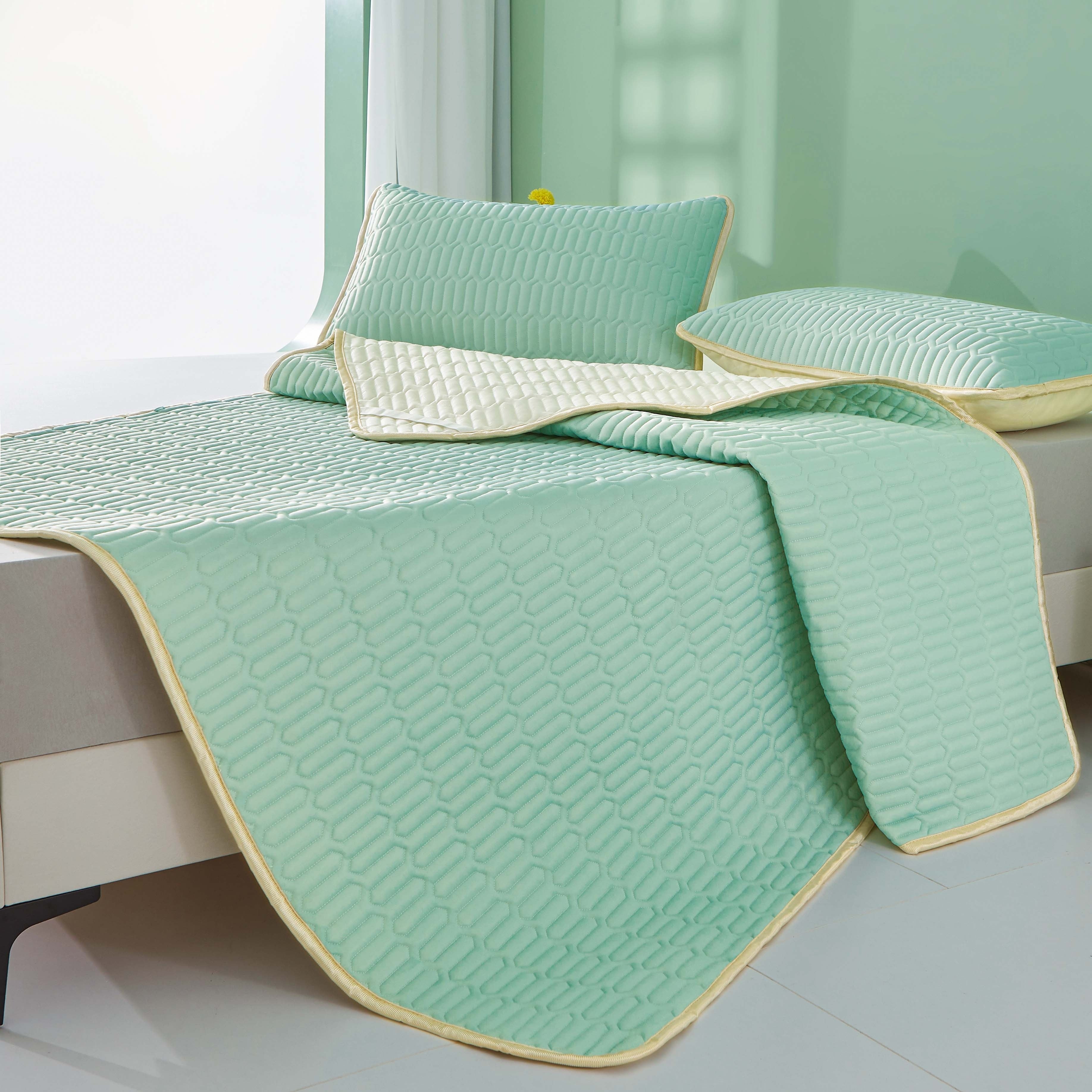 Tapete Fresco de Látex - Conjunto de 2/3 unidades de tapete fresco de látex de verão para quarto ou quarto de estudante, Respirável e Dobrável