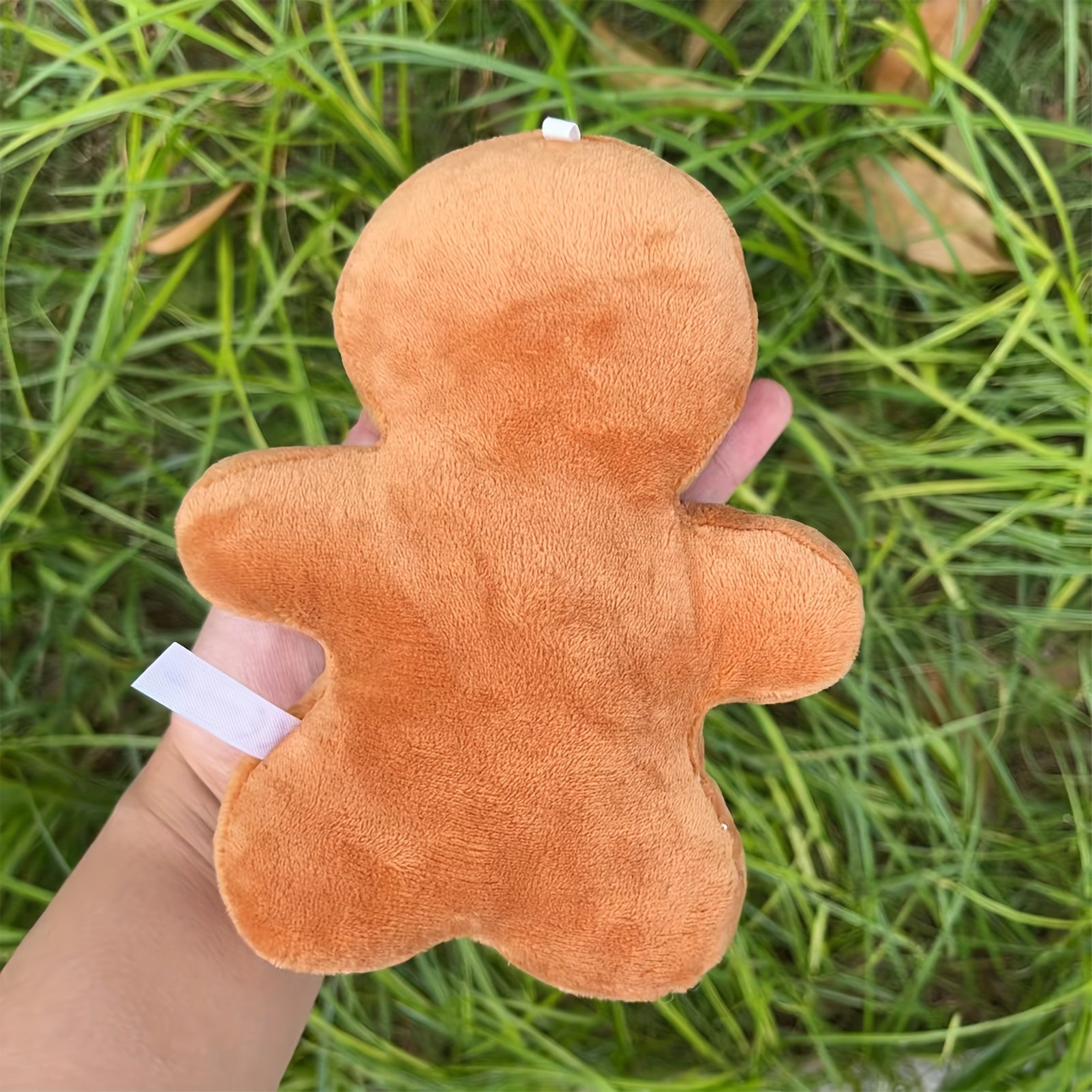 GingerJoy - Boneco de Biscoito de Gengibre de Peluche para Decoração de Natal