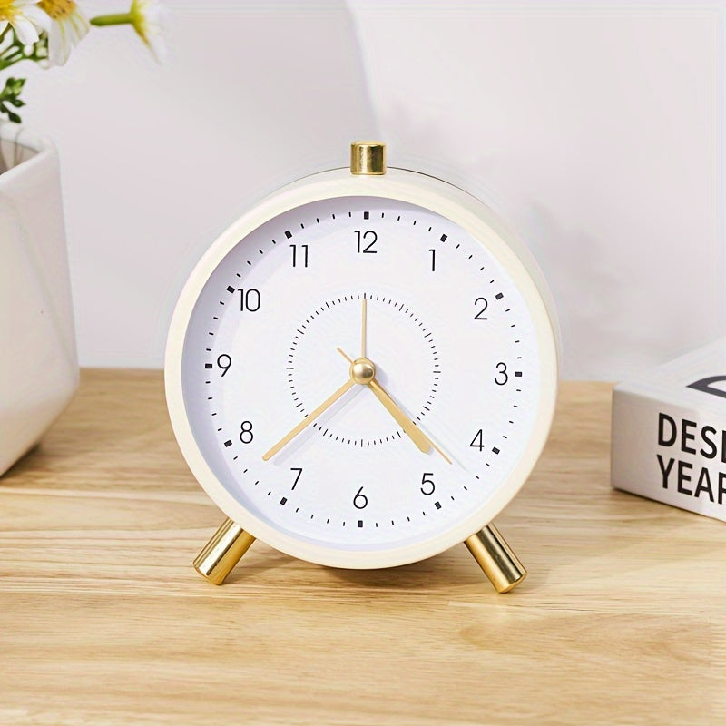 TimeSphere - Stijlvolle Metalen Wekker met Nachtlampje