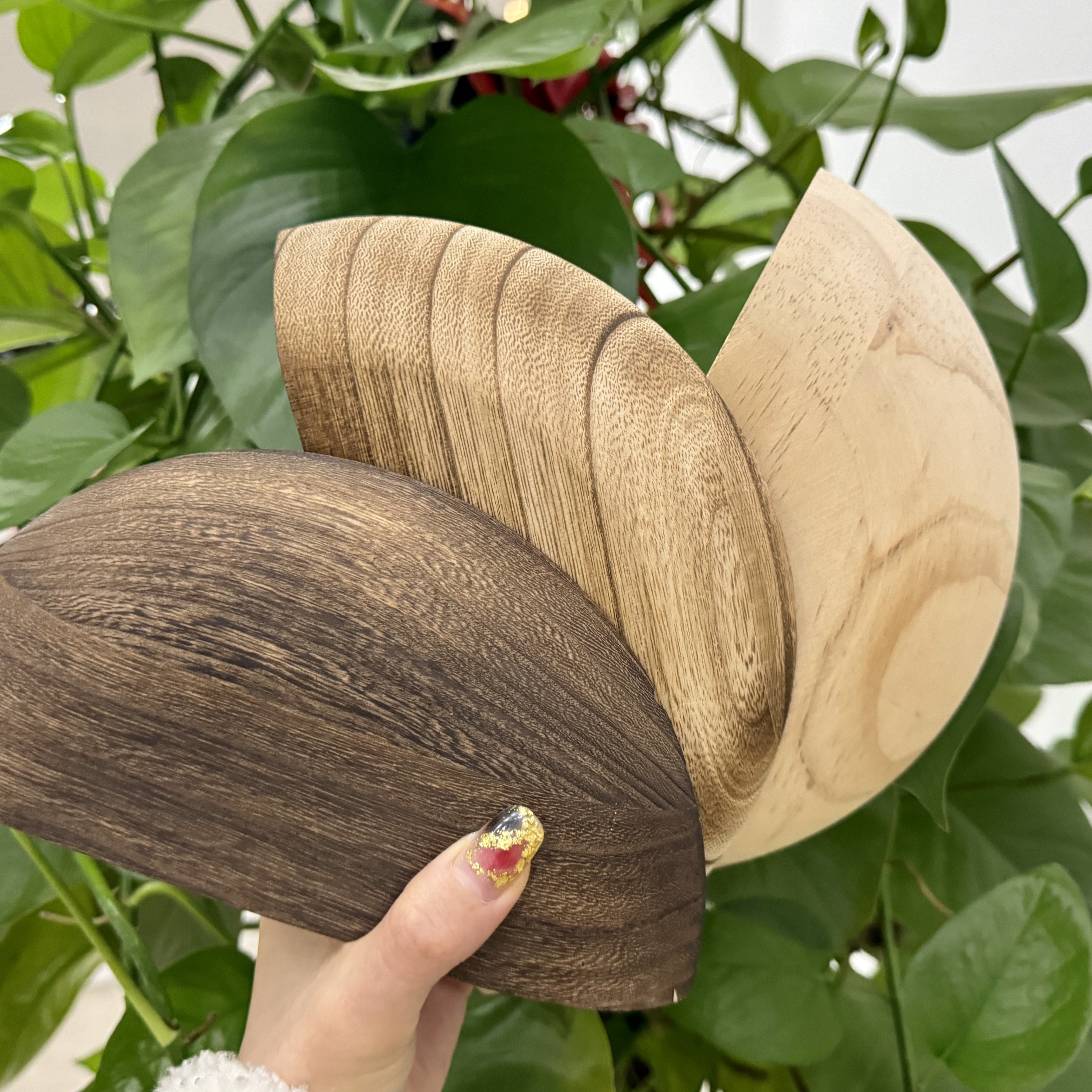 WoodArc - Set van 2 Halfronde Houten Drijvende Planken voor Wanddecoratie en Opslag