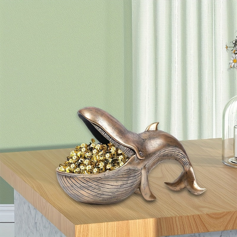 WhaleBox - Whale-shaped Resin Candy Dish for Keys & Decoration