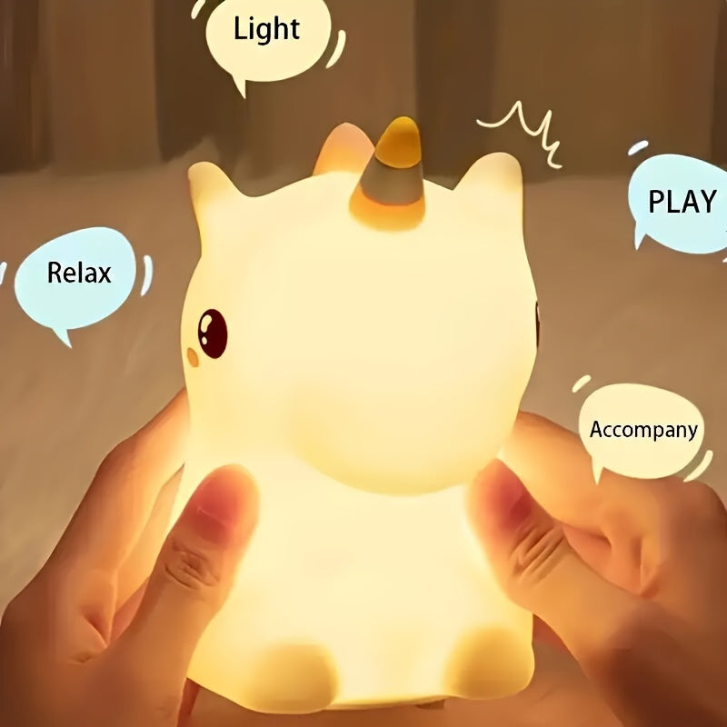 UnicornGlow - Warm Unicorn Night Light with 7 Colors and Eye Protection