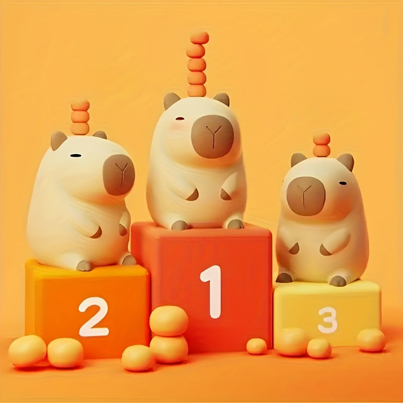CapyGlow - Cute Capybara Night Light with USB Rechargeable Silicone Lamp