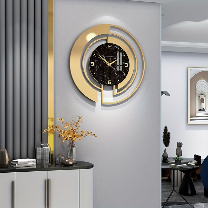 LuxuryTime - Moderne Metalen Wandklok, 18 Inch