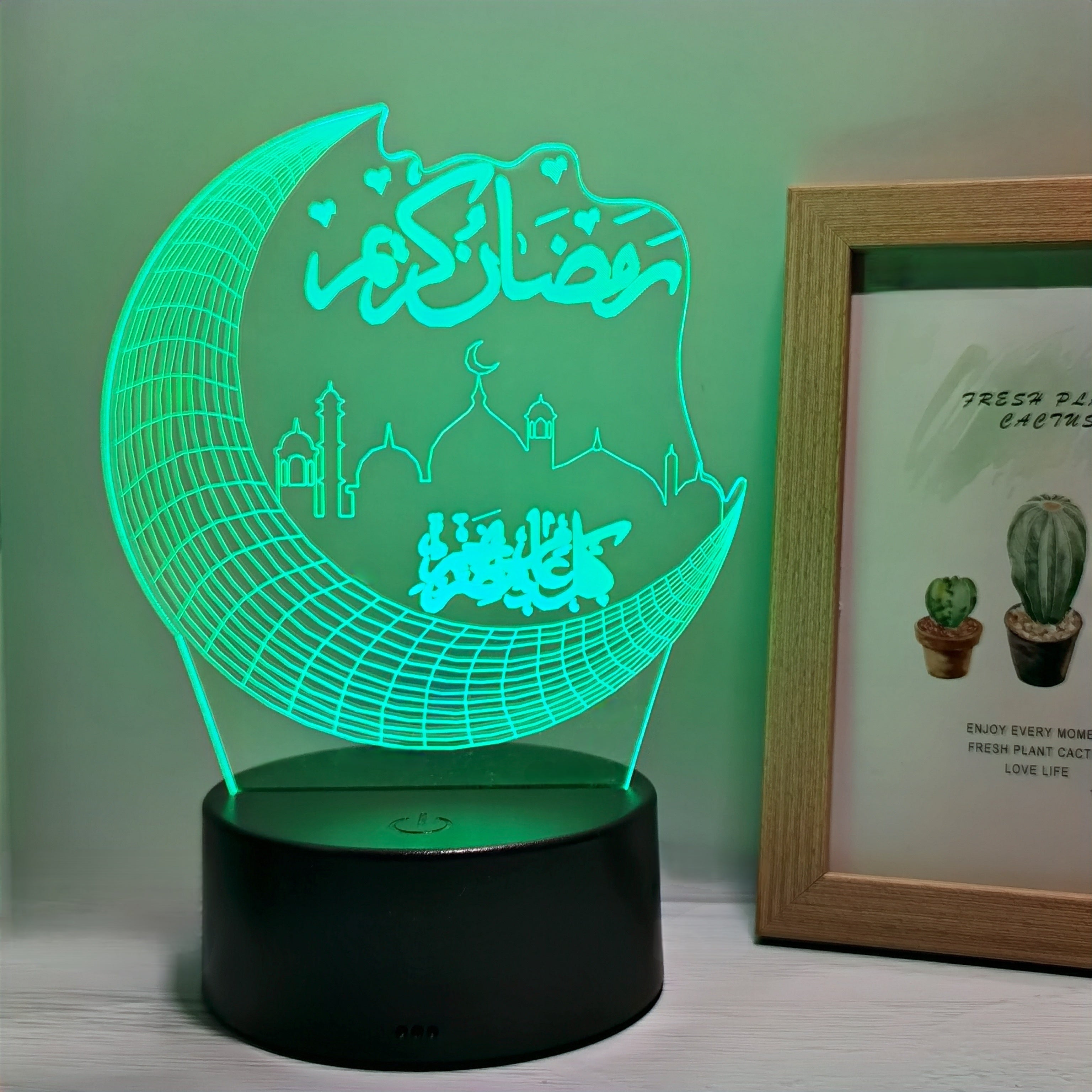 MoonPalace - 3D Night Lamp with 7 Colors Touch Control