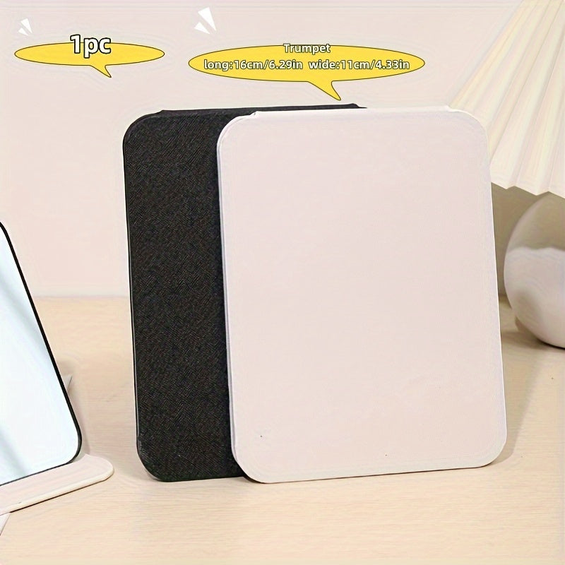Espejo de Maquillaje Portátil Plegable – HD, Modelo de Mesa, Ideal para Mujeres y Niñas, Sin Batería