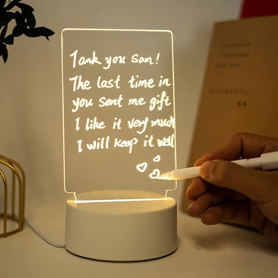 LumiBoard - Modern LED Message Board Table Lamp with Pen