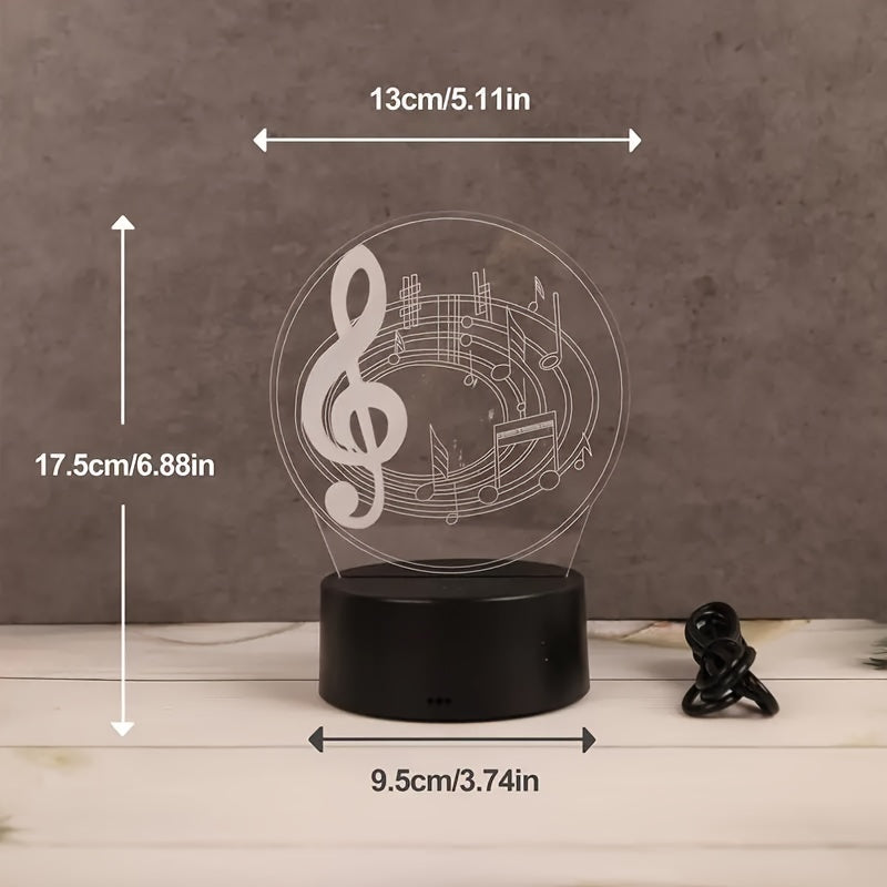 MusicLight - Modern Acrylic Table Lamp with Touch Control and USB Connection
