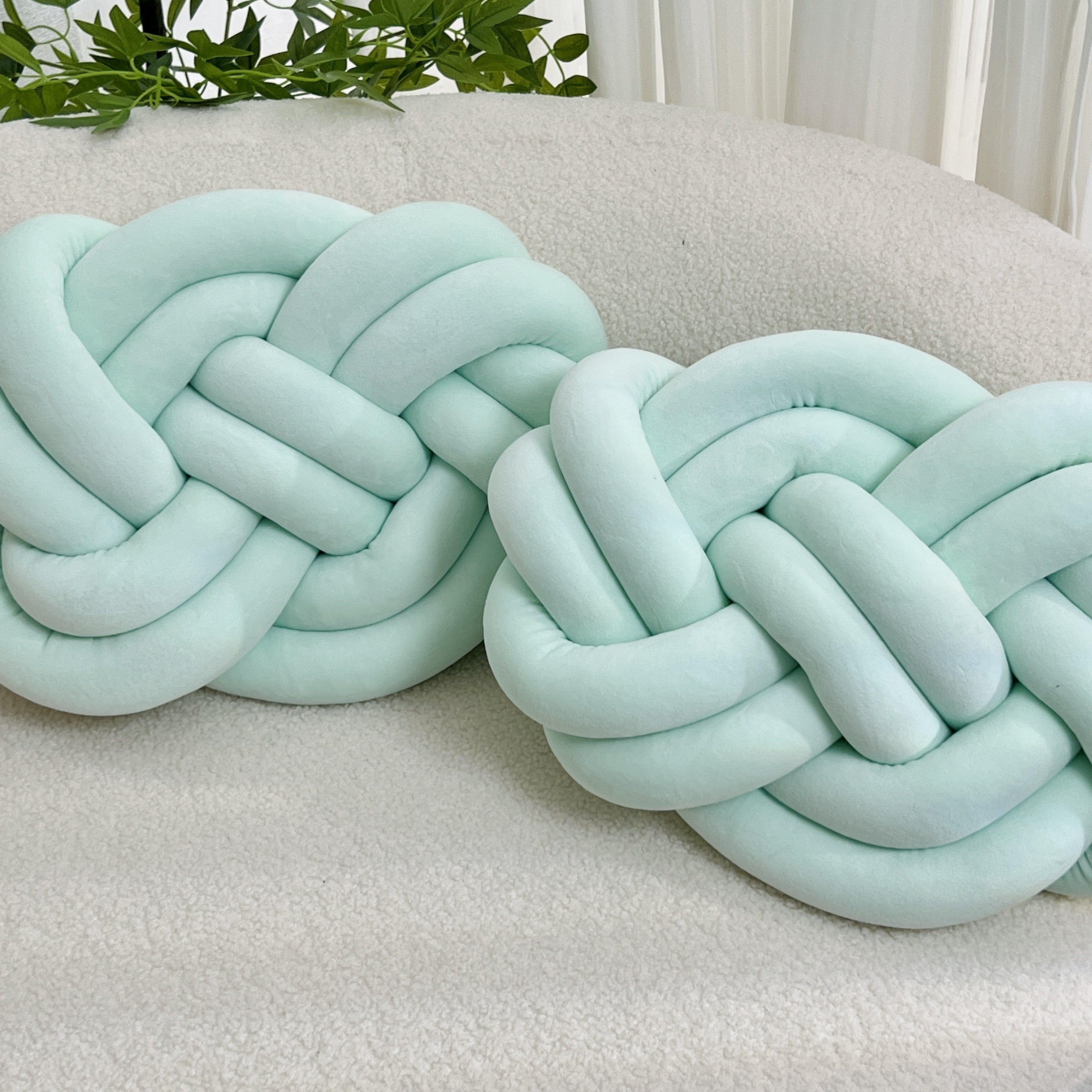 2 Pieces Button Ball Cushions - Soft Plush Cushions, Decorative Cushions for Bed, Sofa, and Living Room