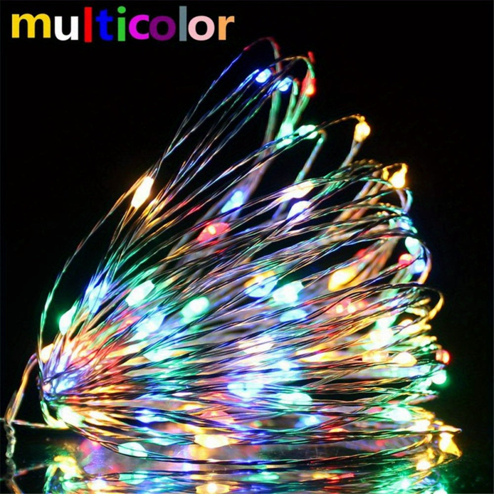 TwinkleWire - Guirnalda de luces LED de cobre USB, decoración multicolor