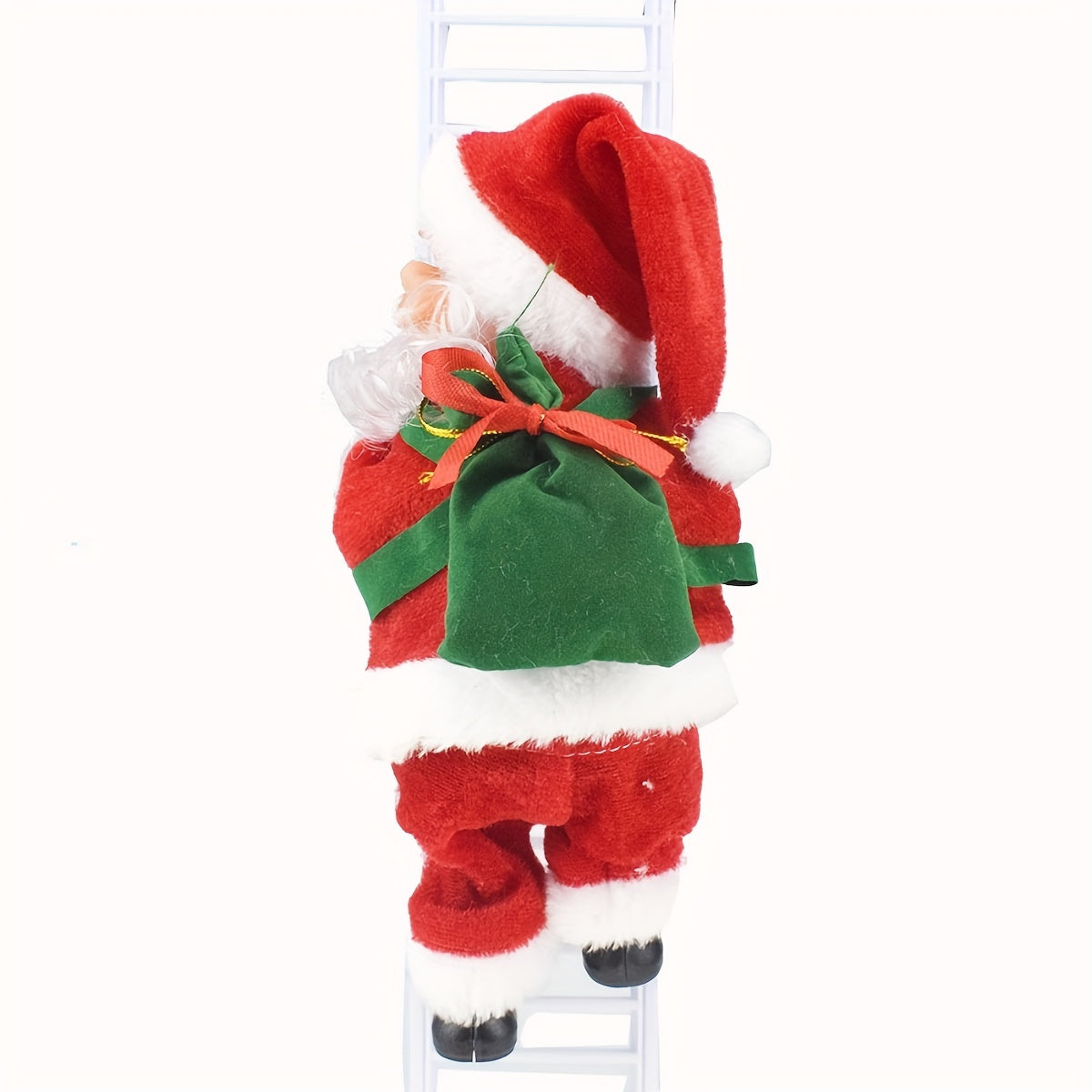 SantaLadder - Singing & Climbing Santa Claus Battery-Operated Decoration Set