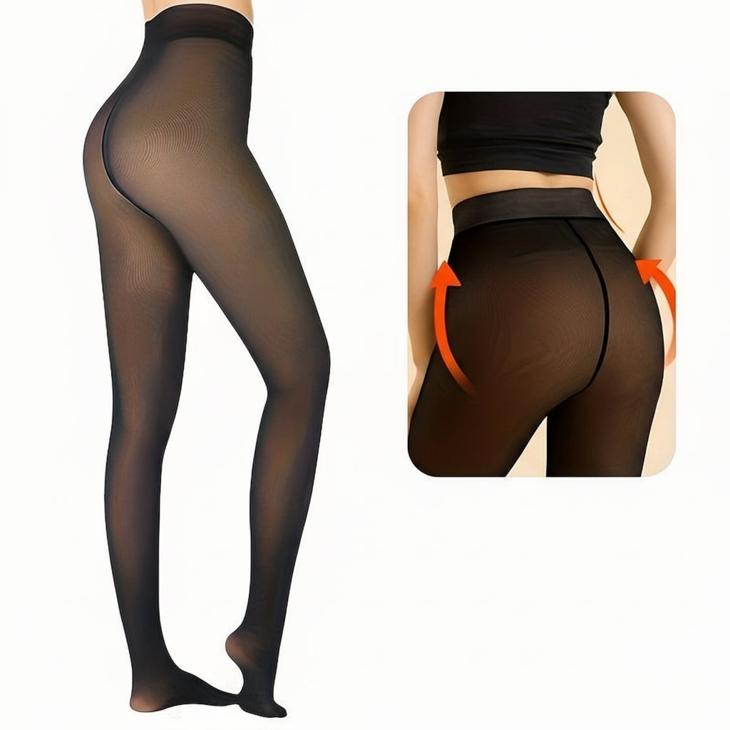 Panty Thermisch Fleece Gevoerd Elegante Winter Dames