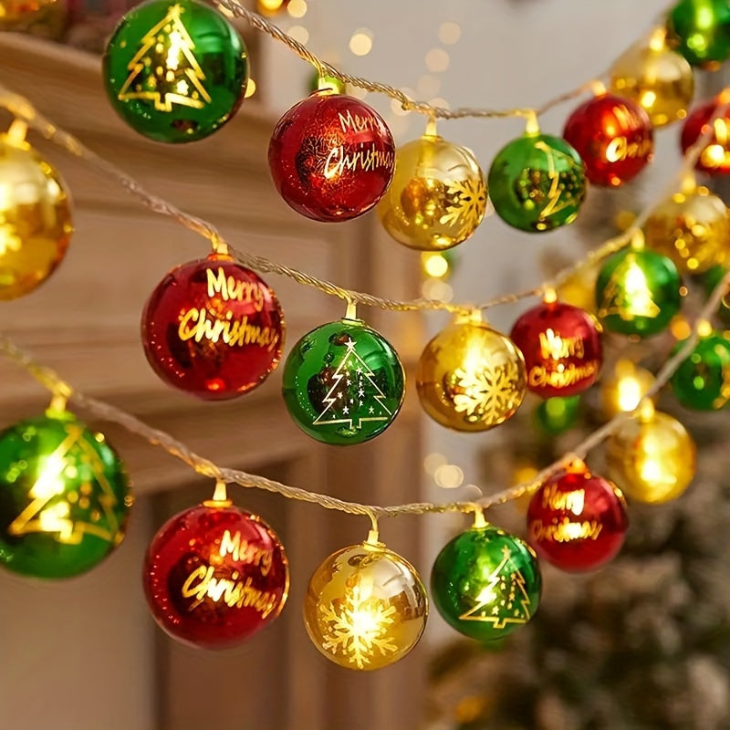 DecoGlow - Art Deco LED Light String Snow Globe
