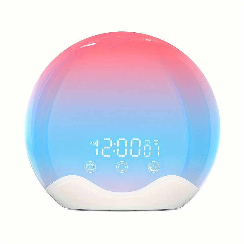 HaloRise - Zonsopgang Waaklamp met Touch Control & 12 Kleuren Nachtlicht