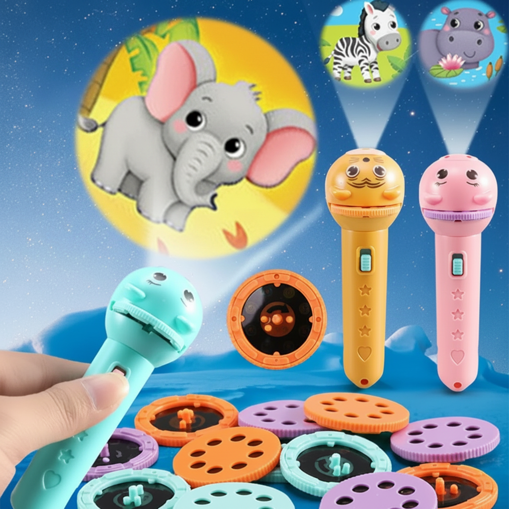 Flashlight Projector Toy Interactive Animal Images - Image 1