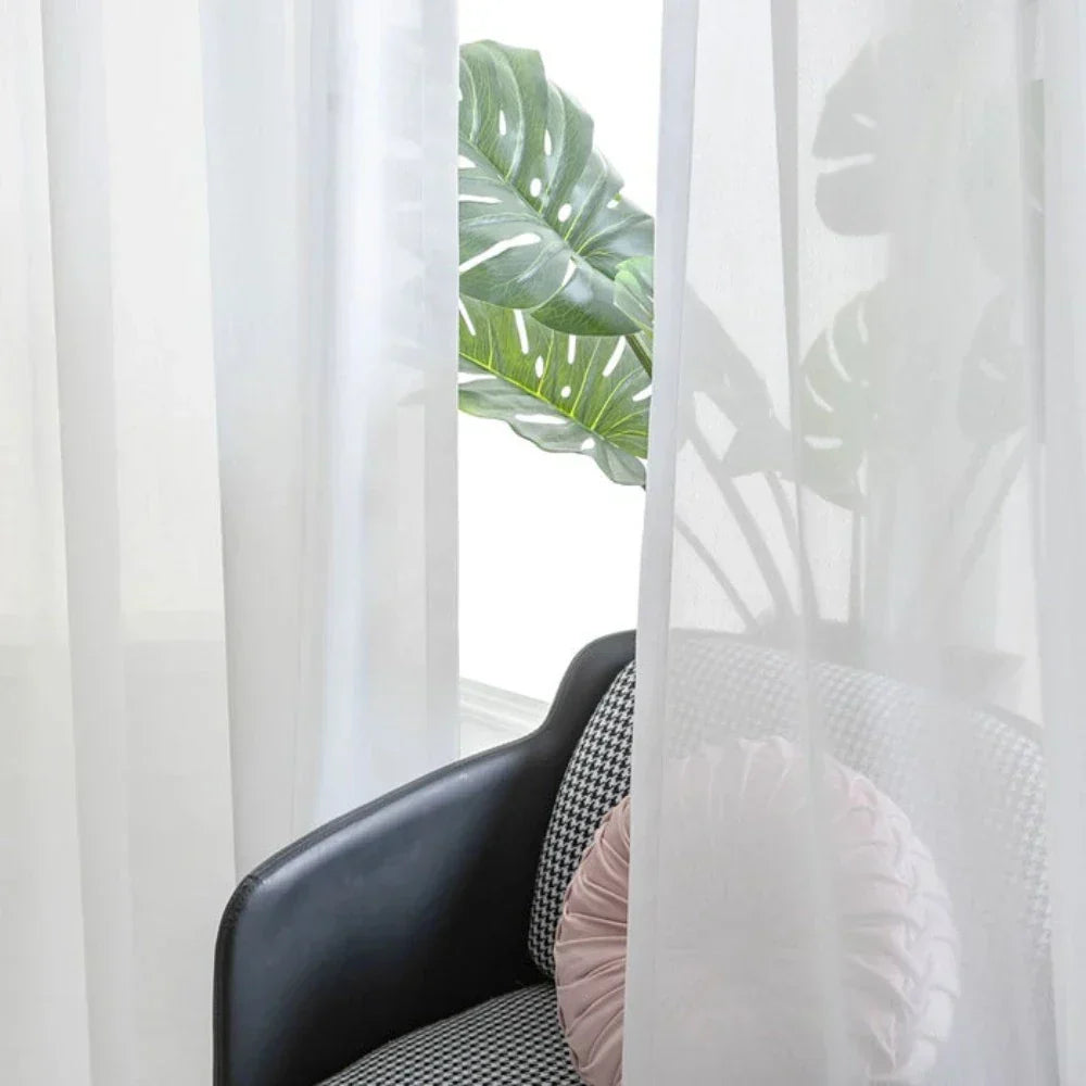 Kira Wit Misto Cotone Tende Trasparenti Tulle