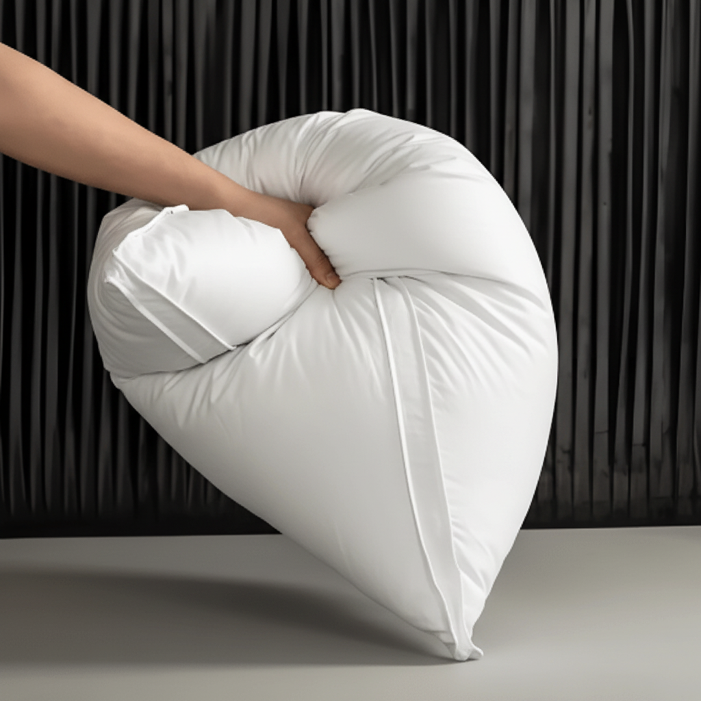 Cuscino Testa Piuma D'Oca Lusso Ergonomico Comfort Riposo Notturno