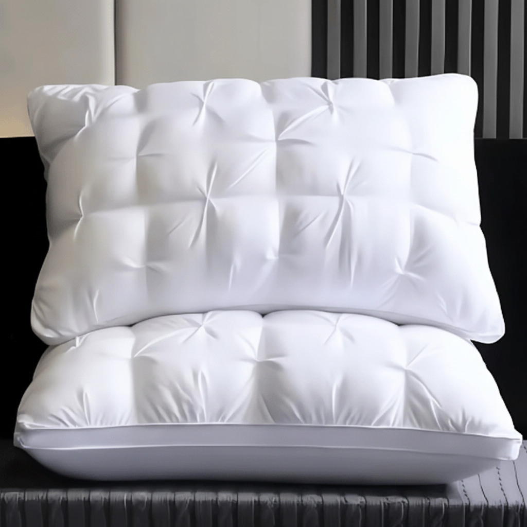 Pillow Goose Down Luxury Ergonomic Comfortable Night Sleep