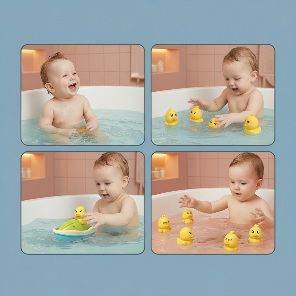 Giocattoli Da Bagno Sicuri Bambini Coordinazione Giochi - Image 4