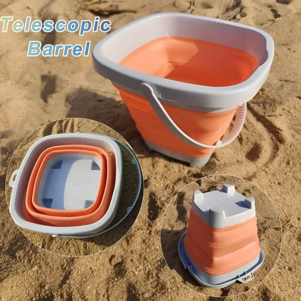 Giocattoli Da Spiaggia Secchiello Pieghevole Set Di Giochi - Image 7