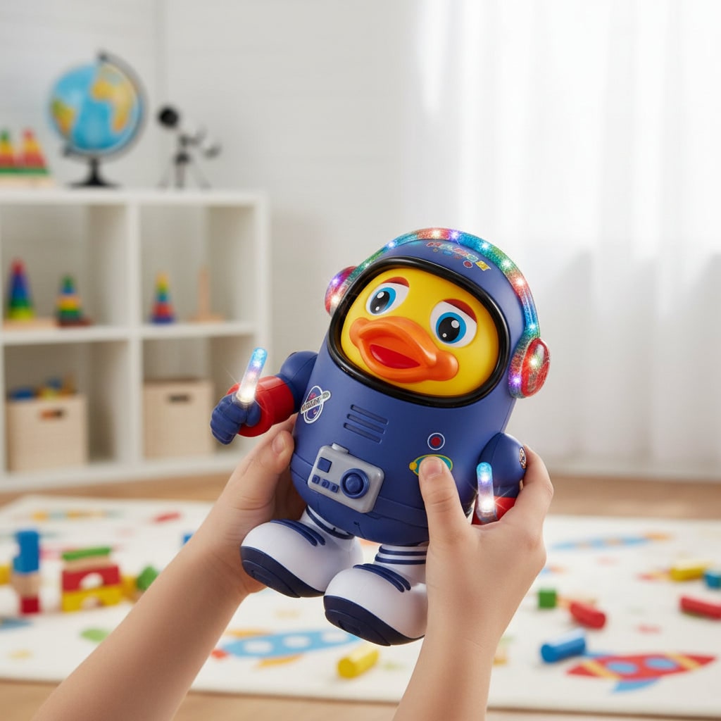 Giocattolo Anatra Interattivo Luci Divertenti - Image 1
