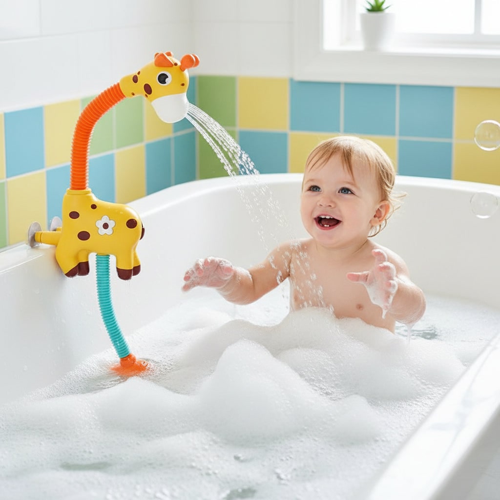 Giocattolo Bagno Giraffa Spruzza Acqua Divertente - Image 1