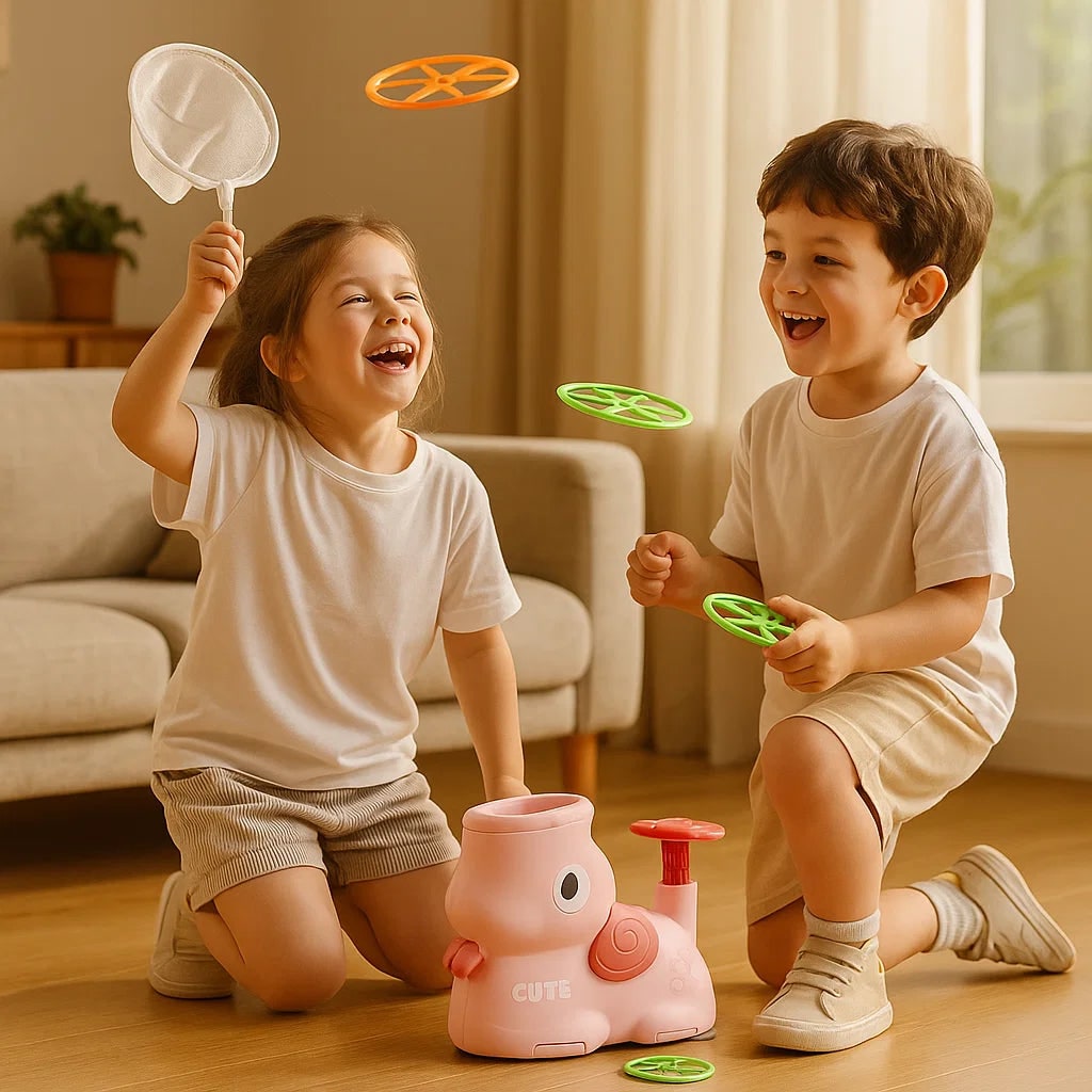 Giocattolo Lanciador Di Dischi Giocattolo Per Bambini Bambini Lancio - Image 6