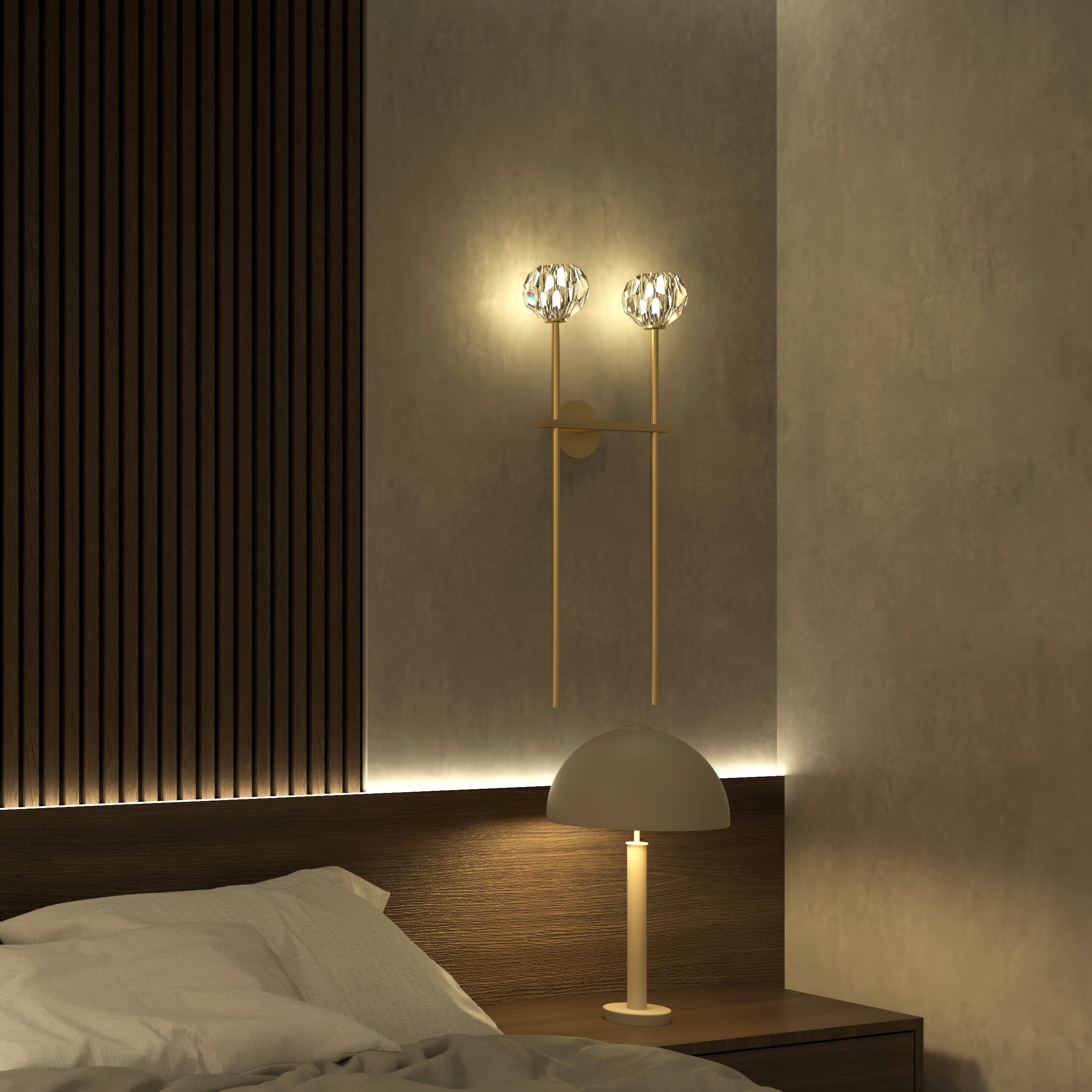 Candeeiro de Parede Dua Lux - Design Minimalista com Elegância Moderna