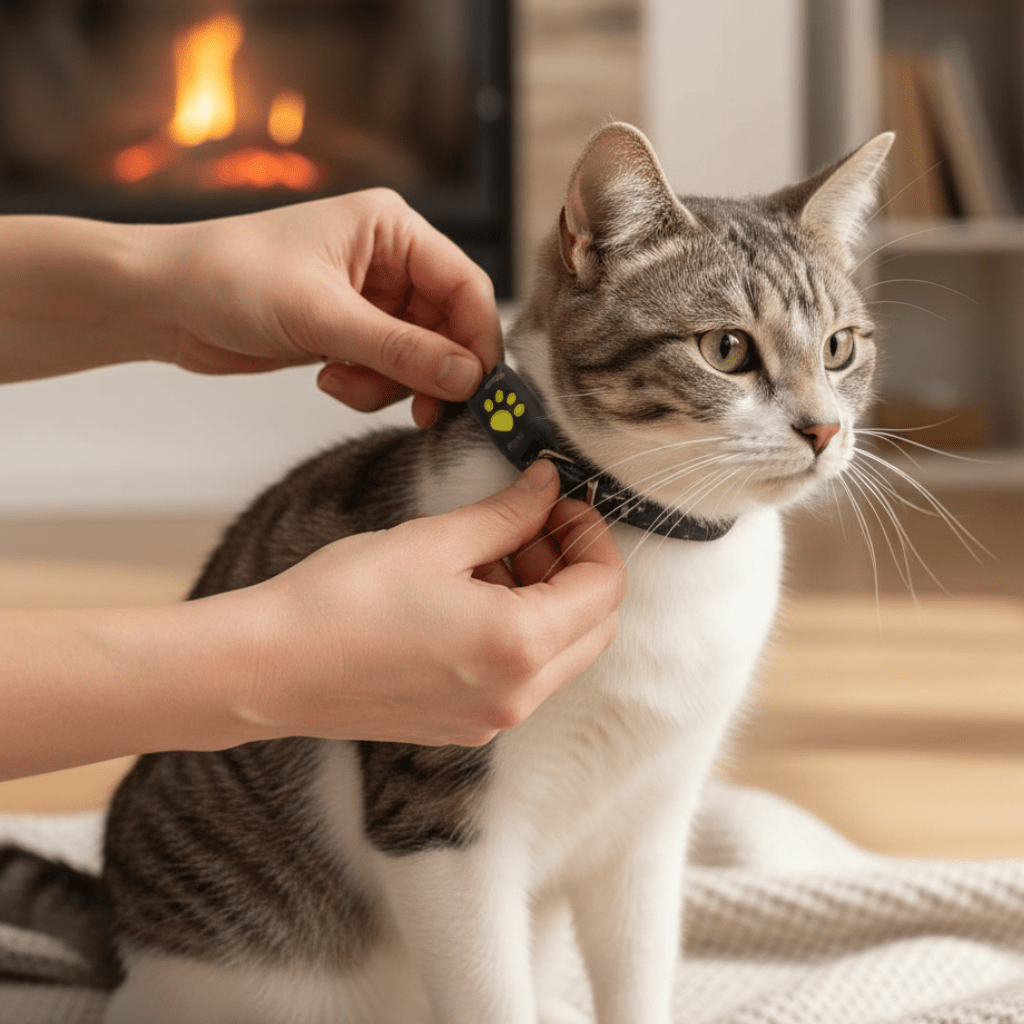 GPS Tracker Collare Gatti Tracciamento Tempo Reale - Image 1