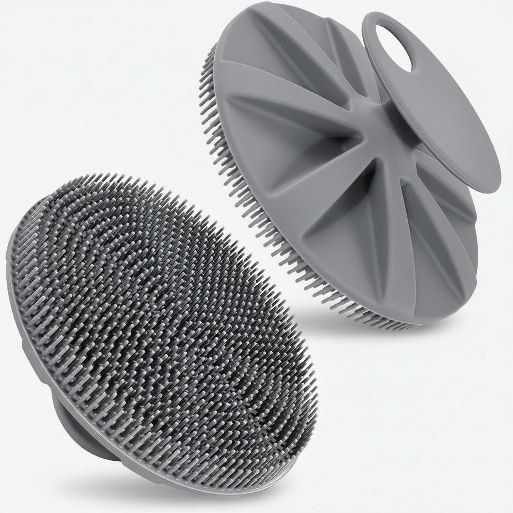 Shower Brush Silicone Body Brush Ergonomic Grip