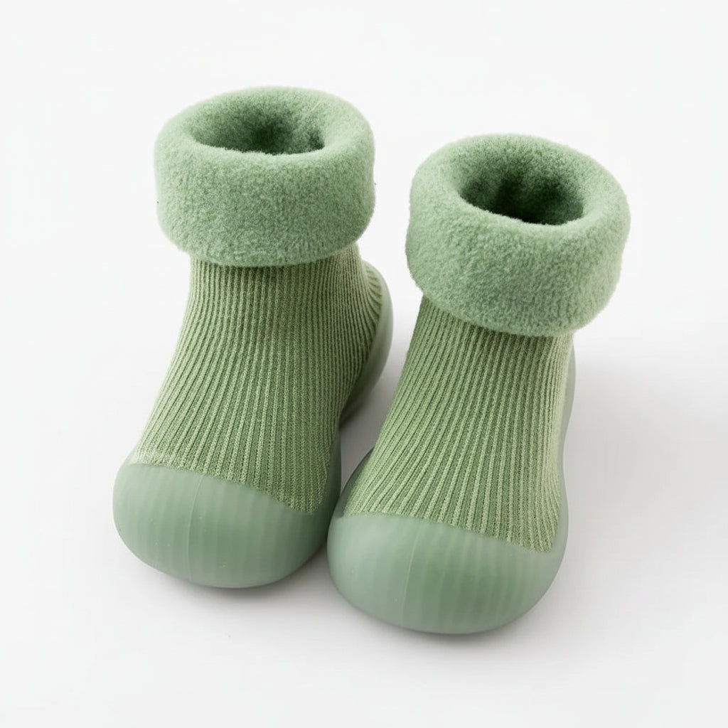 Antislip Socks Toddlers Warm Cotton Baby Shoes First Steps