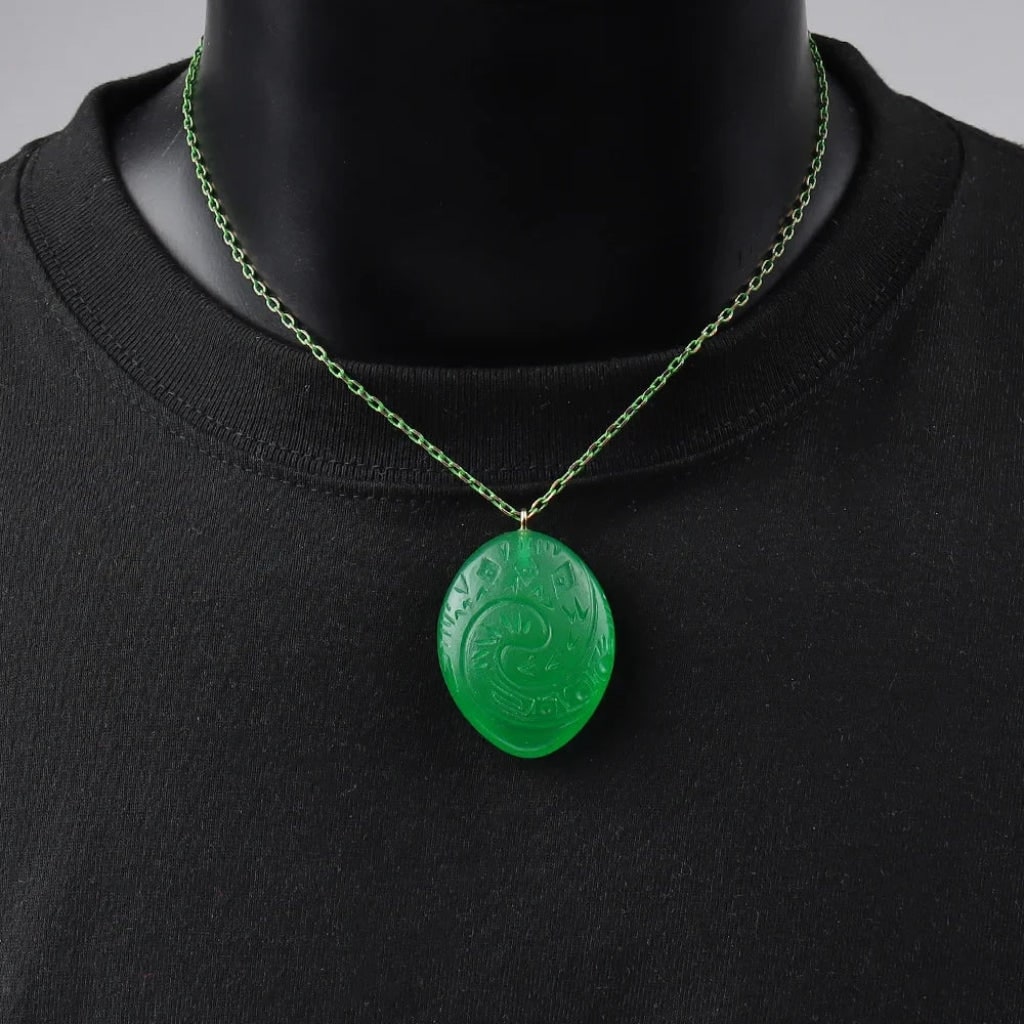 Halloween Accessories Collana Anime Pendente Verde - Image 3