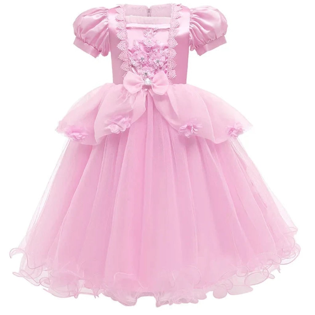 Halloween Costume Bambina Tulle Fiocco Abito Elegante - Image 2