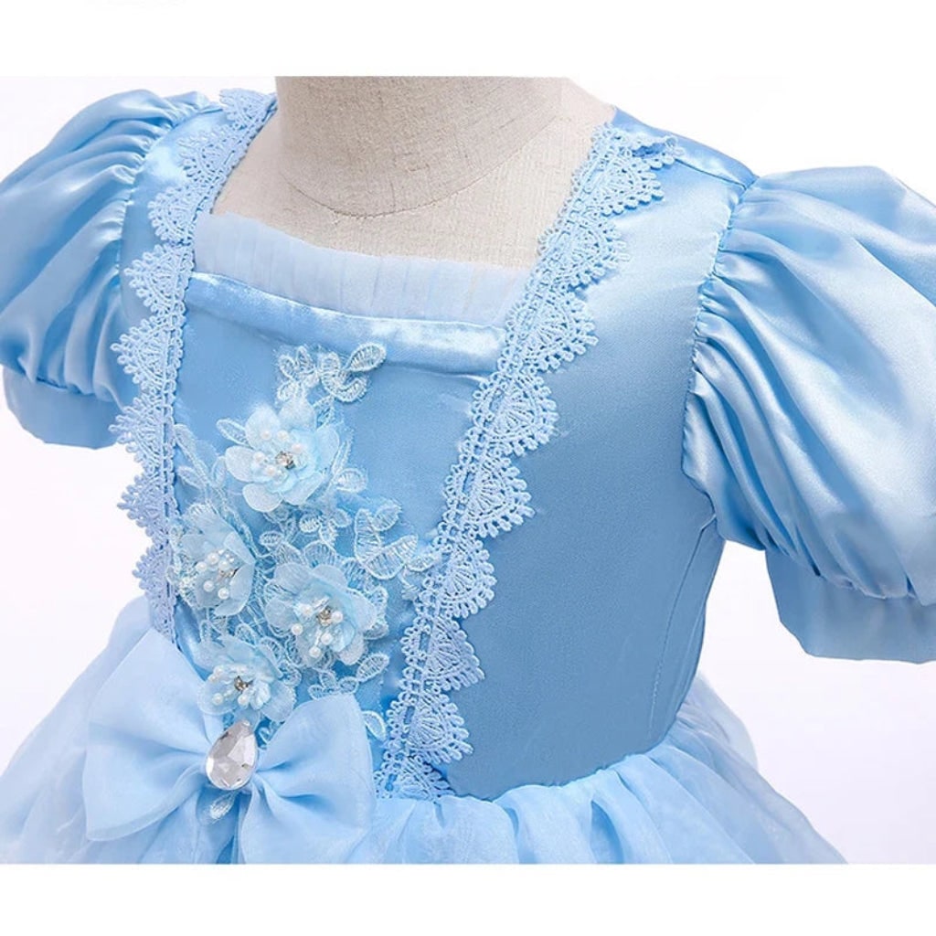 Halloween Costume Bambina Tulle Fiocco Abito Elegante - Image 6