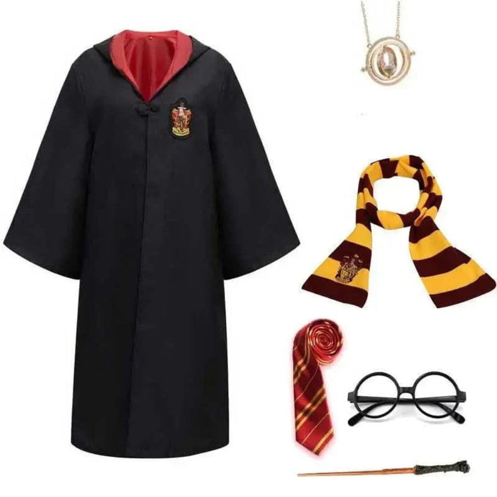 Halloween Costume Mago Cappotto Cappuccio - Image 6