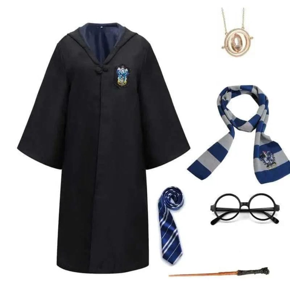 Halloween Costume Mago Cappotto Cappuccio - Image 9