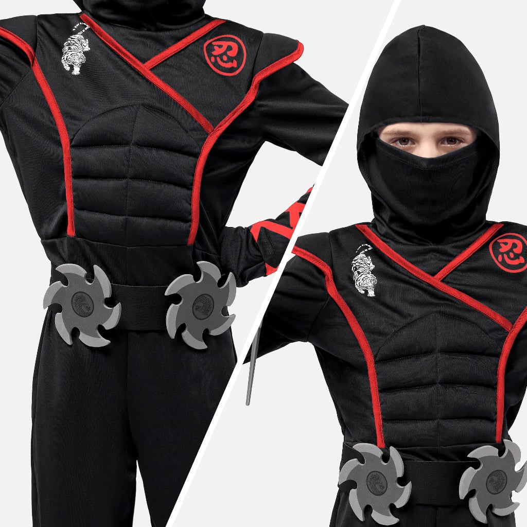 Halloween Costume Ninja Accessori Inclusi - Image 3
