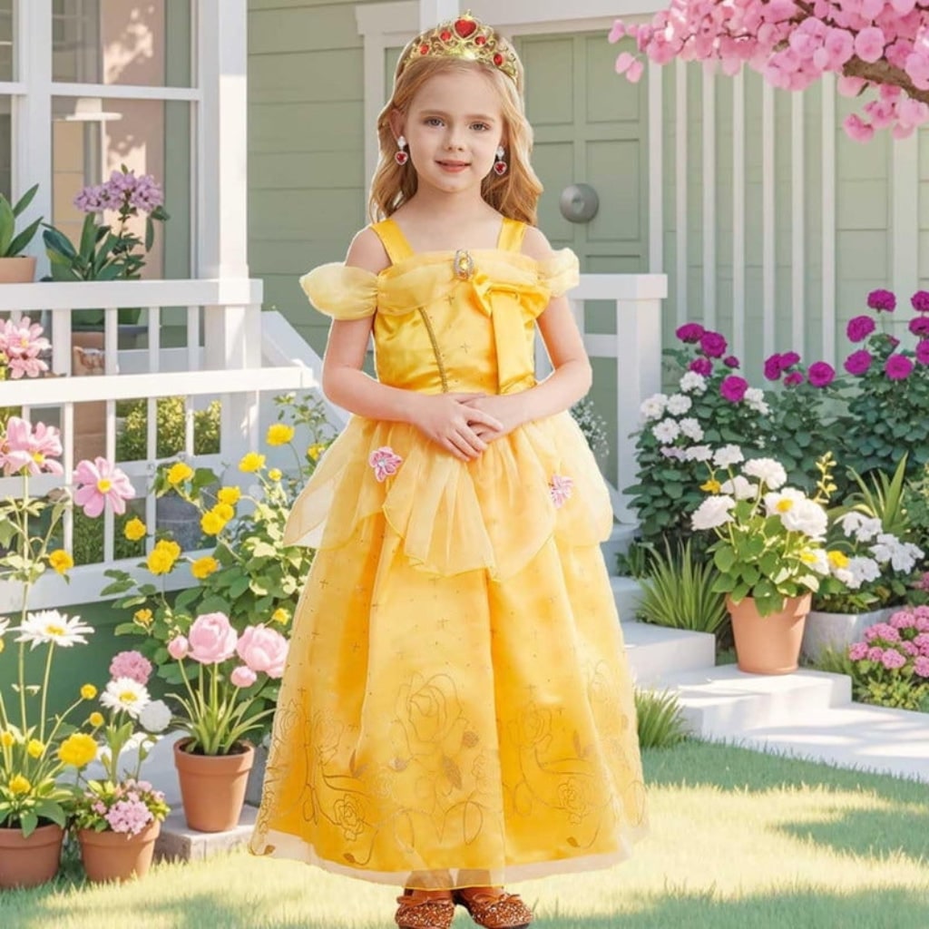 Halloween Costume Principessa Abito Festa Bambini - Image 1