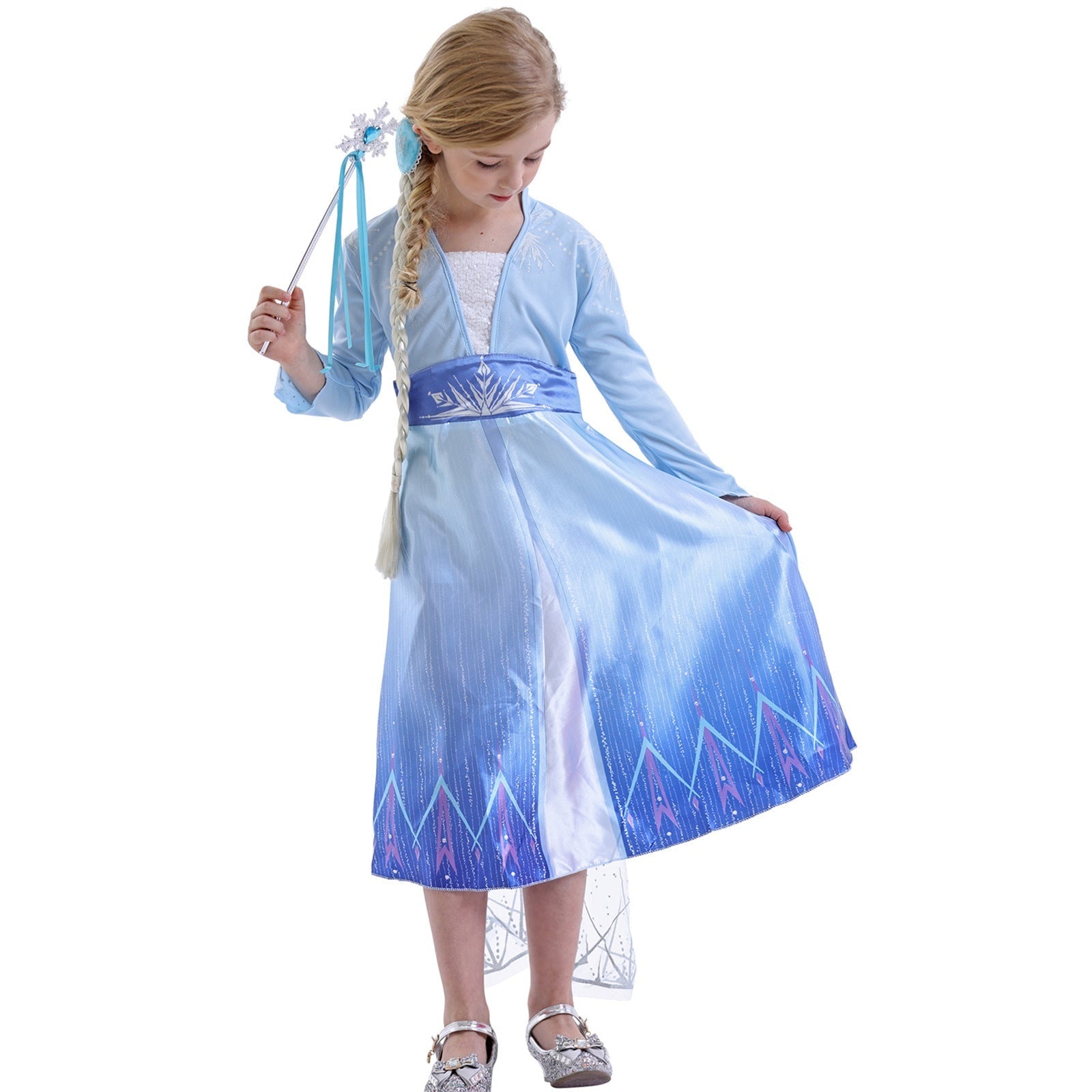 Halloween Costume Principessa Bambina Abito Tulle Glitter Carnevale - Image 4