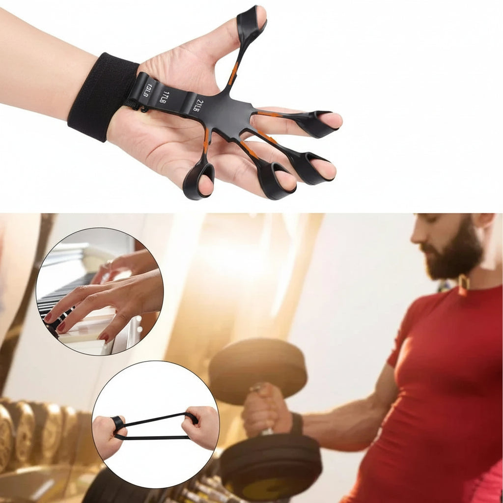 Impugnatura Trainer Kit Esercizi Dita Ergonomico Portatile