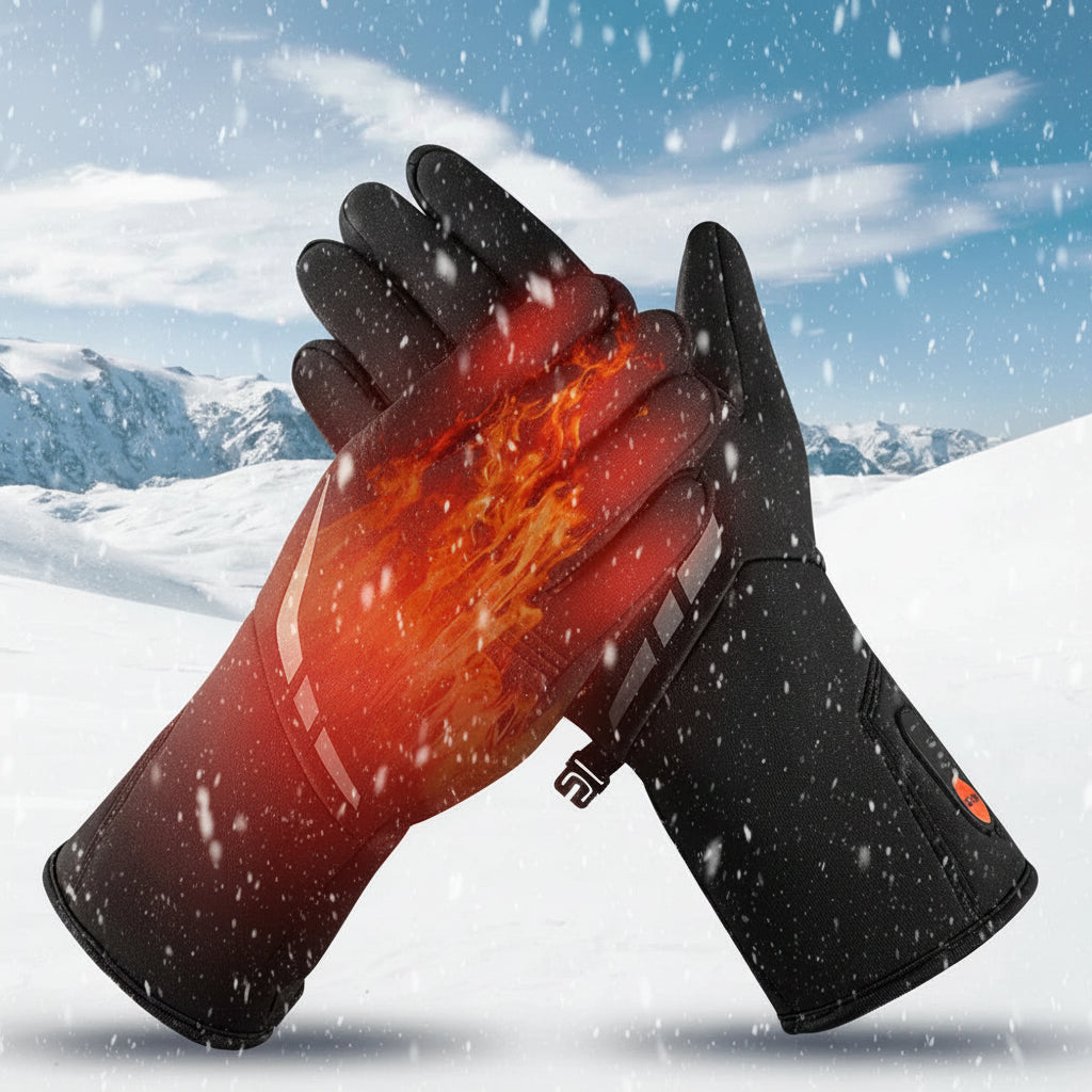 Heated Gloves Ski Waterproof Touchscreen Winter Sports