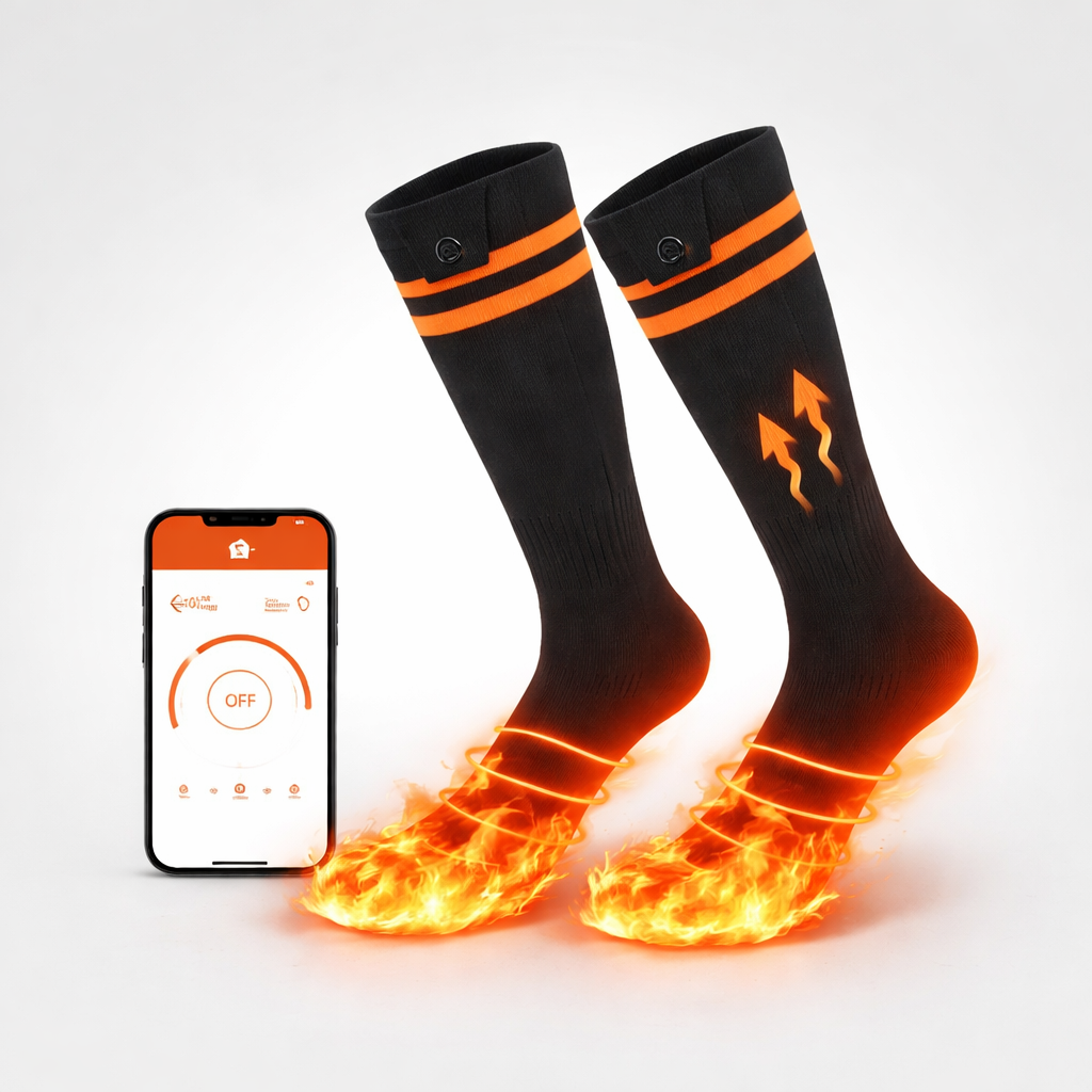 Verwarmde Sokken App Besturing 4 Warmte Instellingen