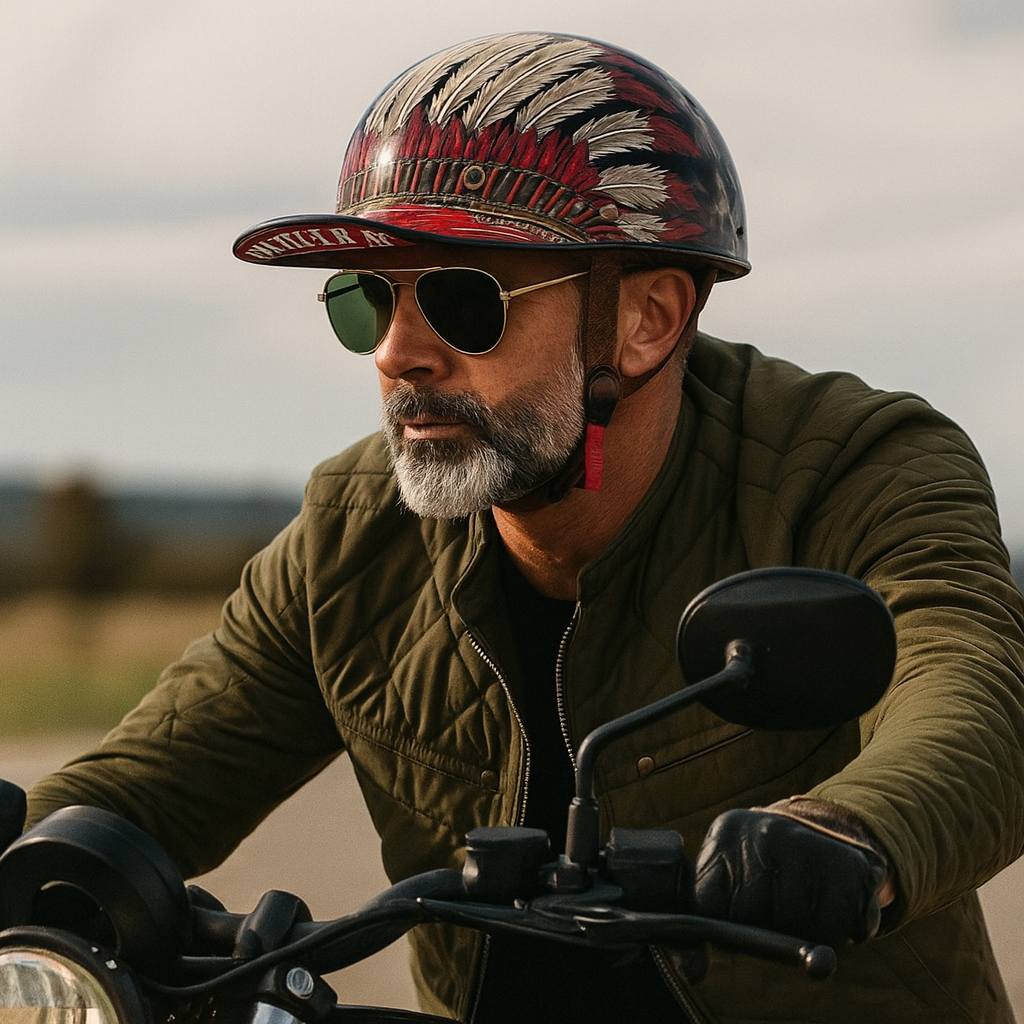 Motorcycle Helmet Half Face Helmet Baseball Cap Style ABS Safety Shell