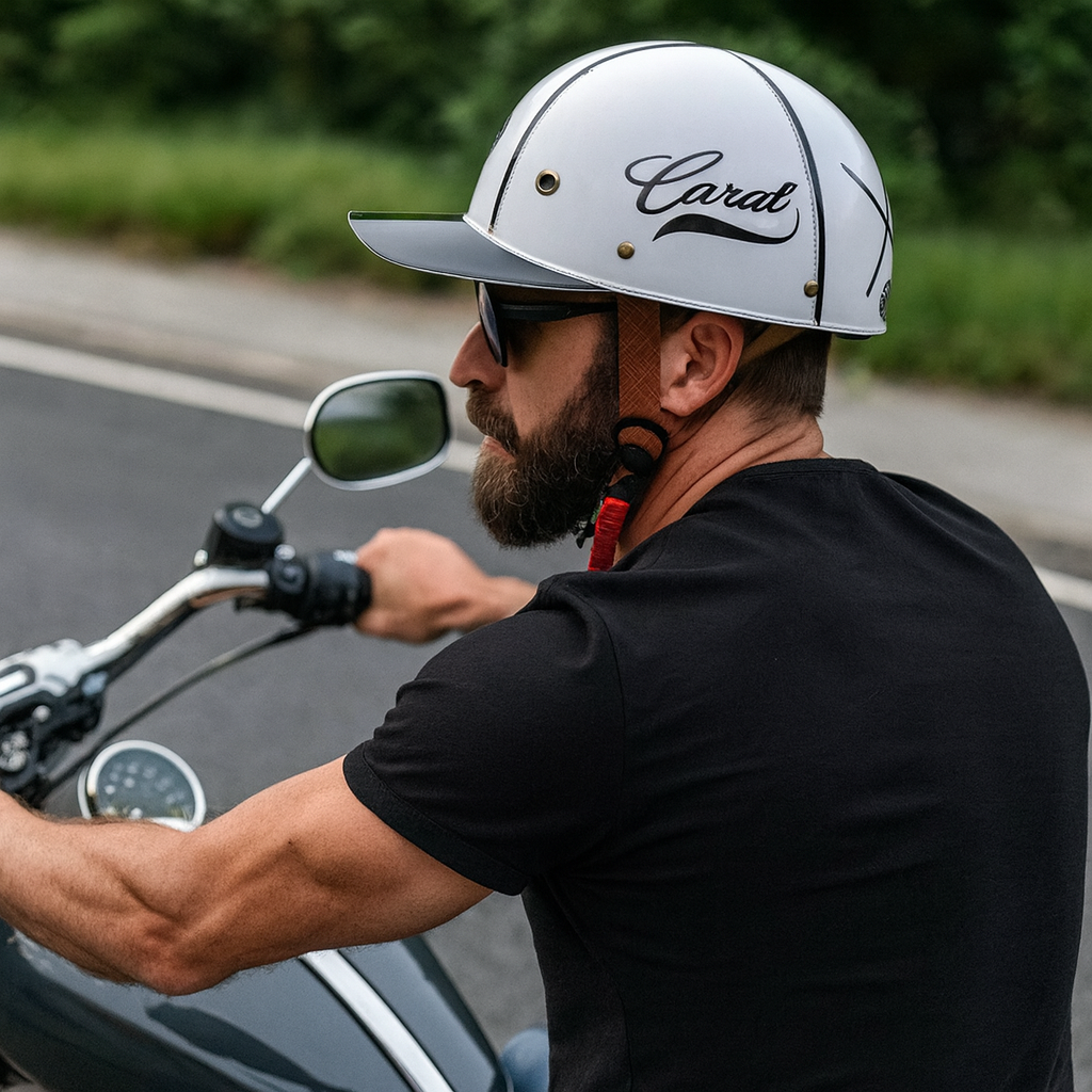 Motorcycle Helmet Half Face Helmet Baseball Cap Style ABS Safety Shell
