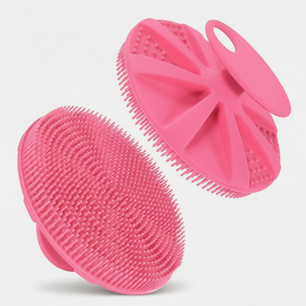 Shower Brush Silicone Body Brush Ergonomic Grip