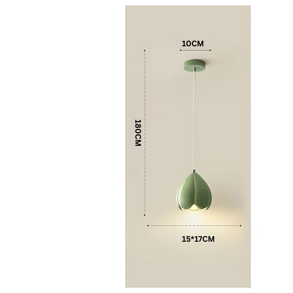 Lampada a sospensione color crema in stile francese, rustica, design ispirato alla natura