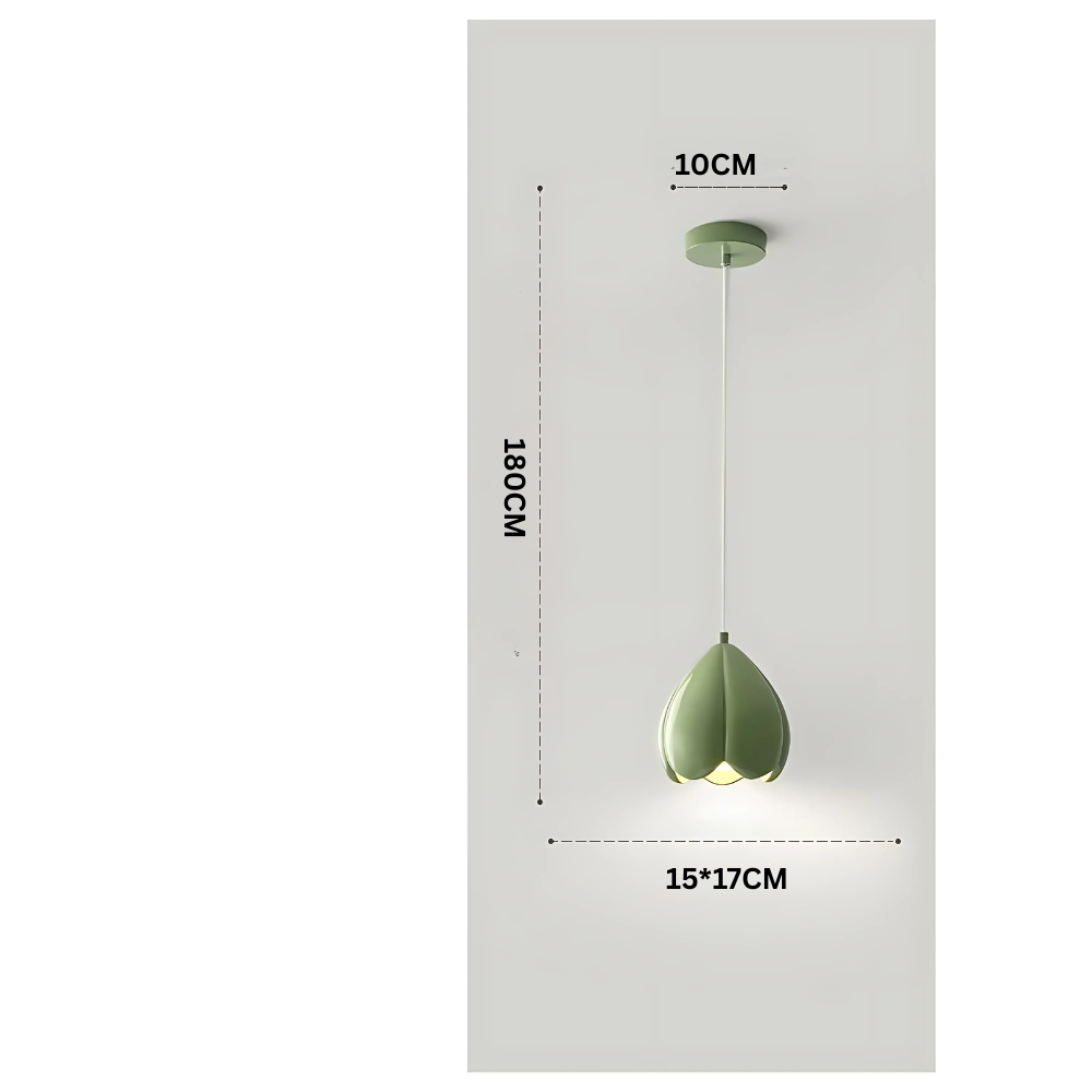 Lampada a sospensione color crema in stile francese, rustica, design ispirato alla natura