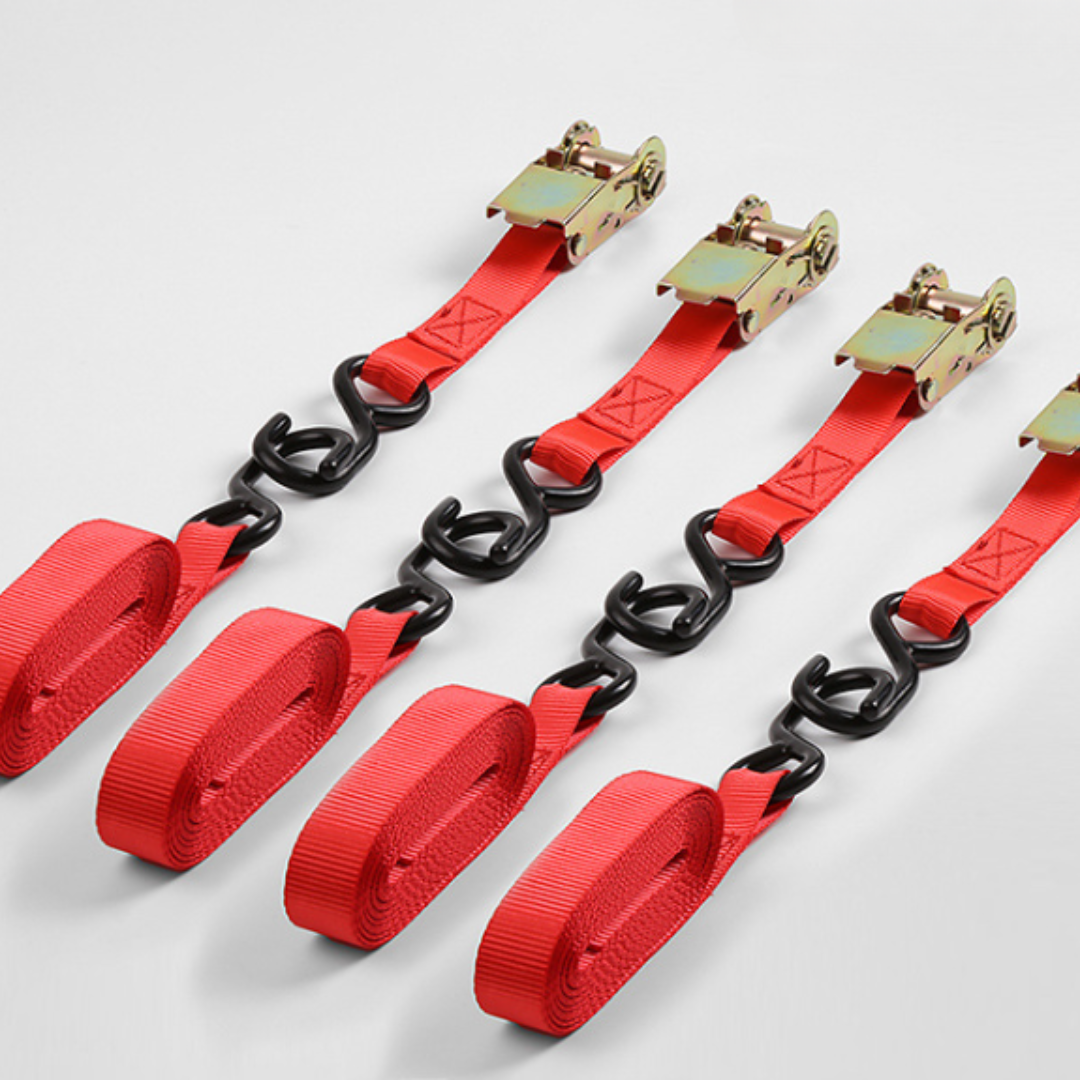 Cargo Straps Heavy Duty Retractable Metal Tie Down Set