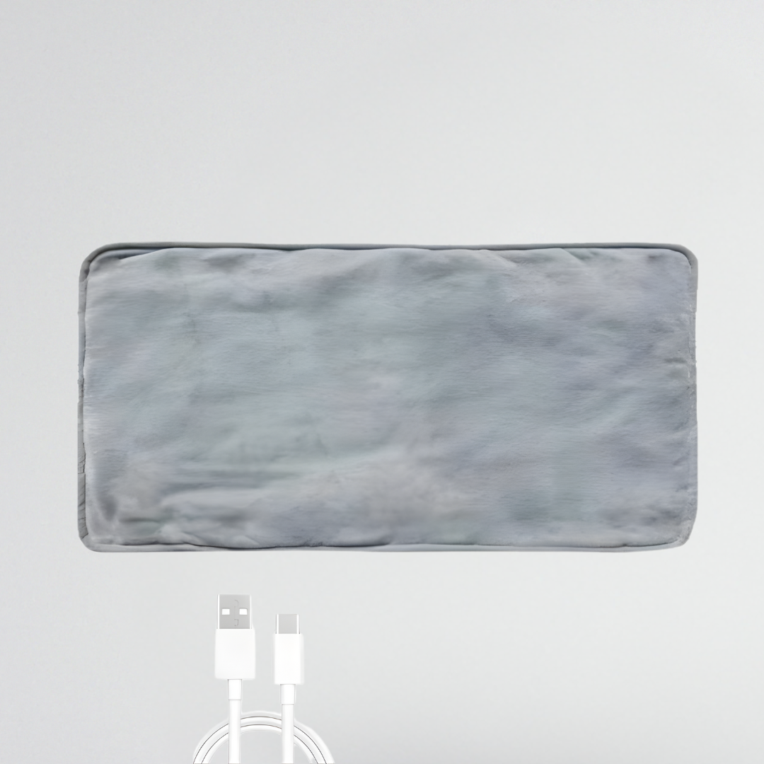 Manta Elétrica USB - Microfibra, Proteção Contra Sobreaquecimento, Lavável à Mão